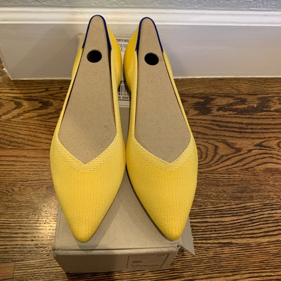 Rothy's Shoes - BNIB Rothy’s Pointed Toe Flats-Sunshine